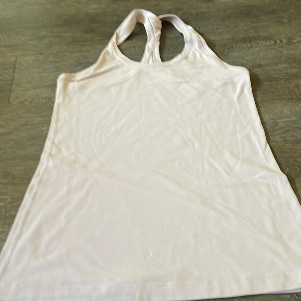 Like New Lululemon Cool Racerback Tank Top size 12 light pink